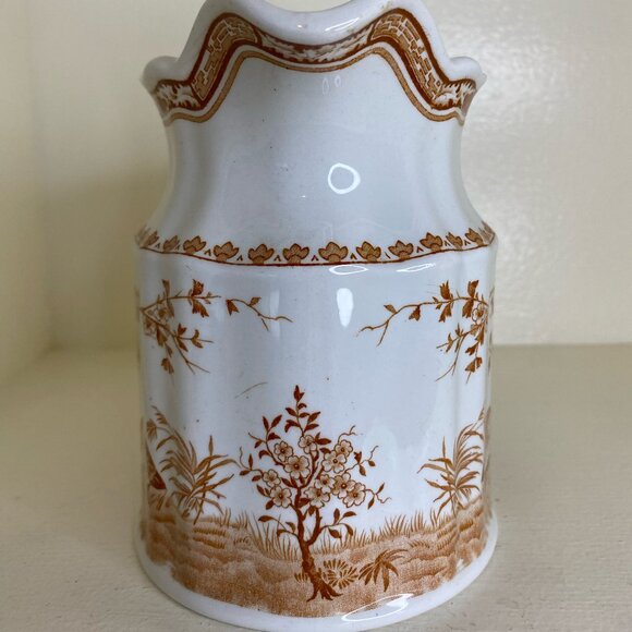 Vintage FURNIVALS Pottery 32 oz Pitcher - BROWN QUAIL  Reg# 684771 England 1913 - Picture 3 of 5